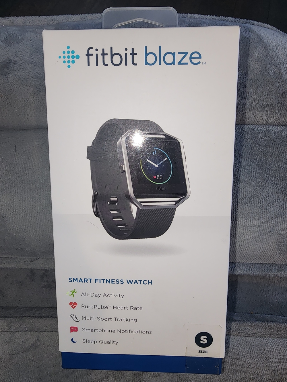 fitbit Blaze Smart Fitness Watch - Black and Silver